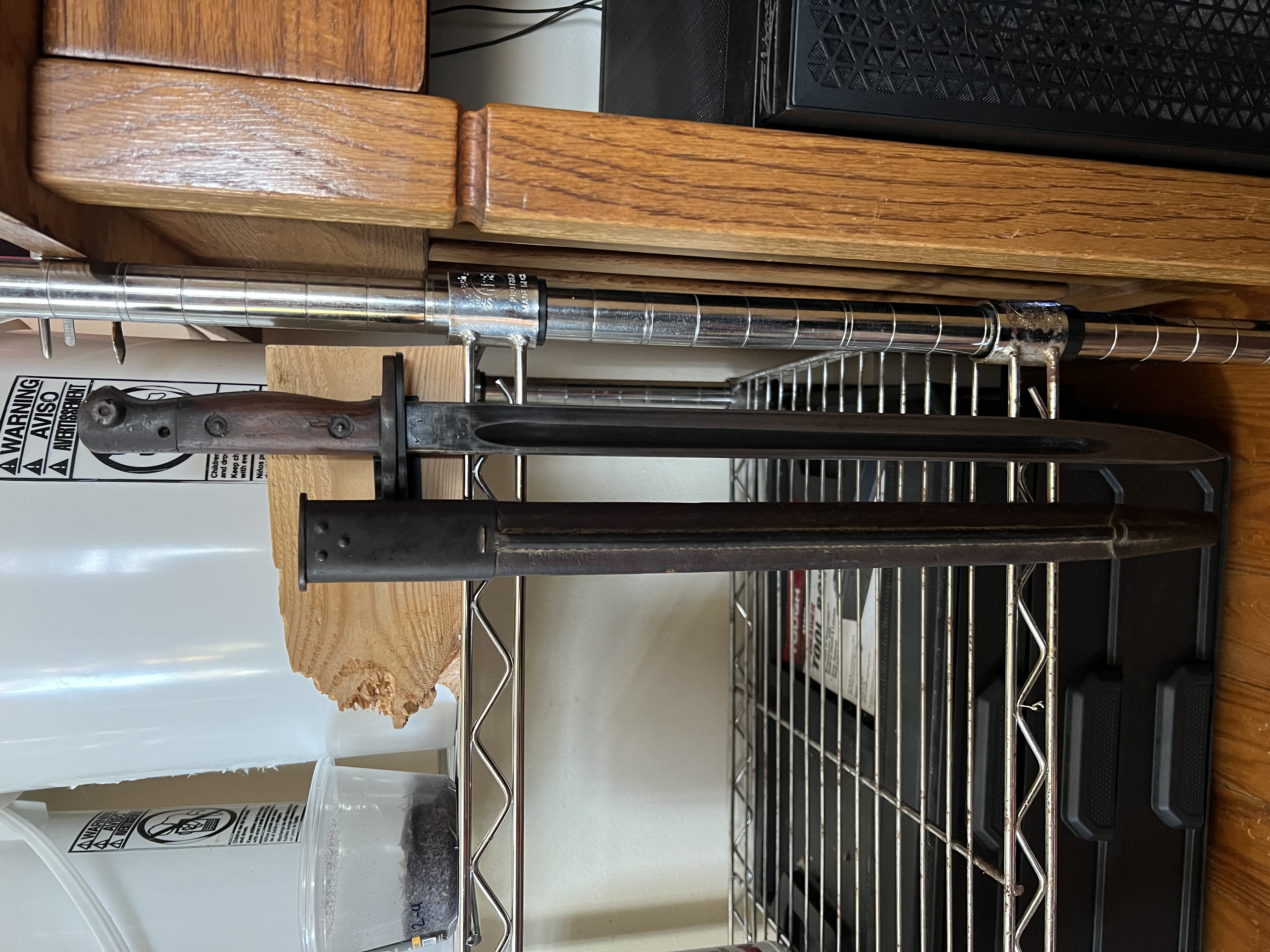 Lee Enfield Bayonet Wall Mount Display With Sheath Display Mount