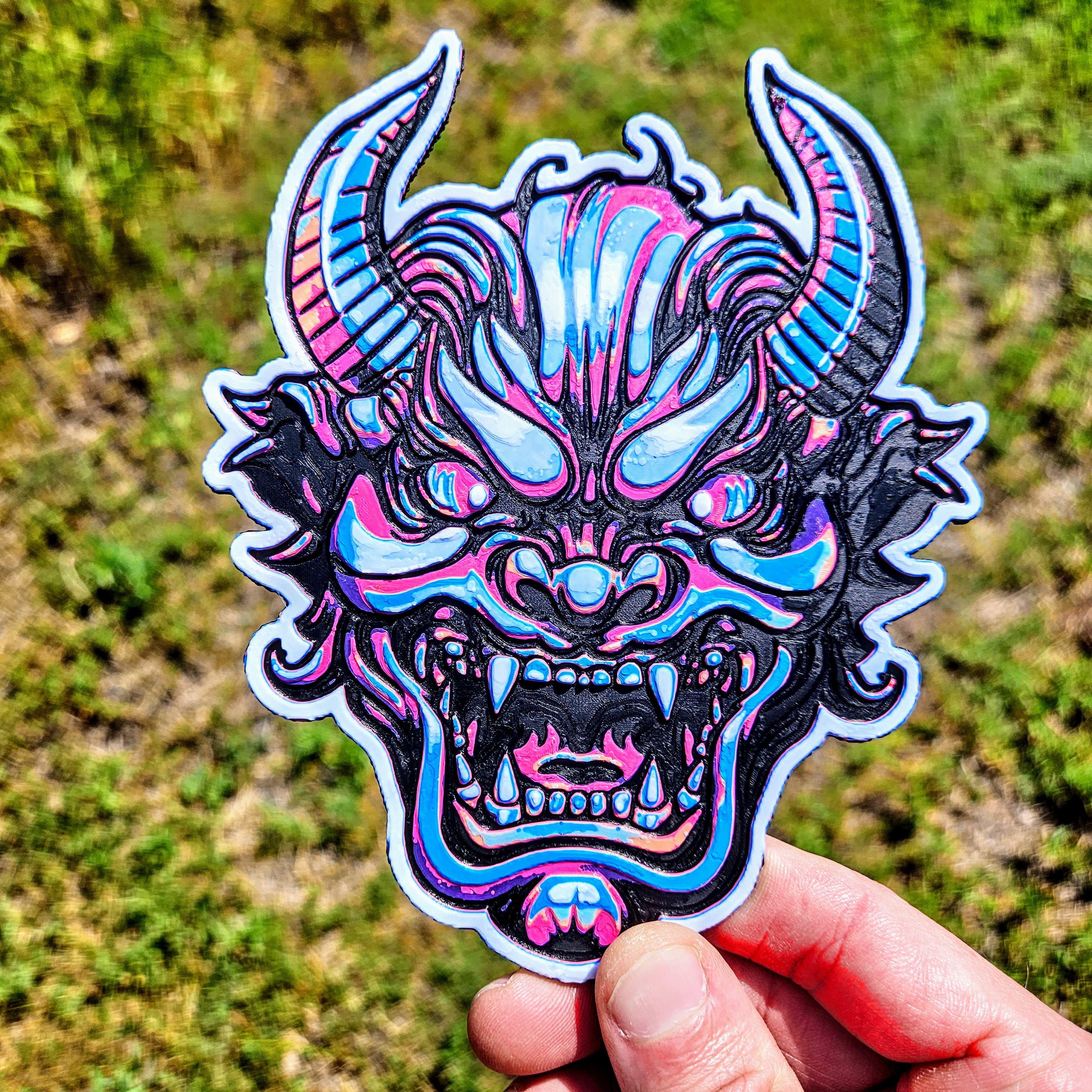 Hannya Mask - Hueforge