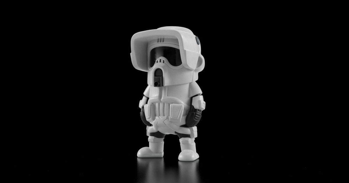 Mini Scout Trooper - single and multimaterial by Wekster | Printables Store