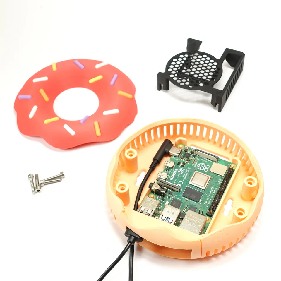 695 Raspberry Doughnut Pi by Clockspring | Download free STL model ...