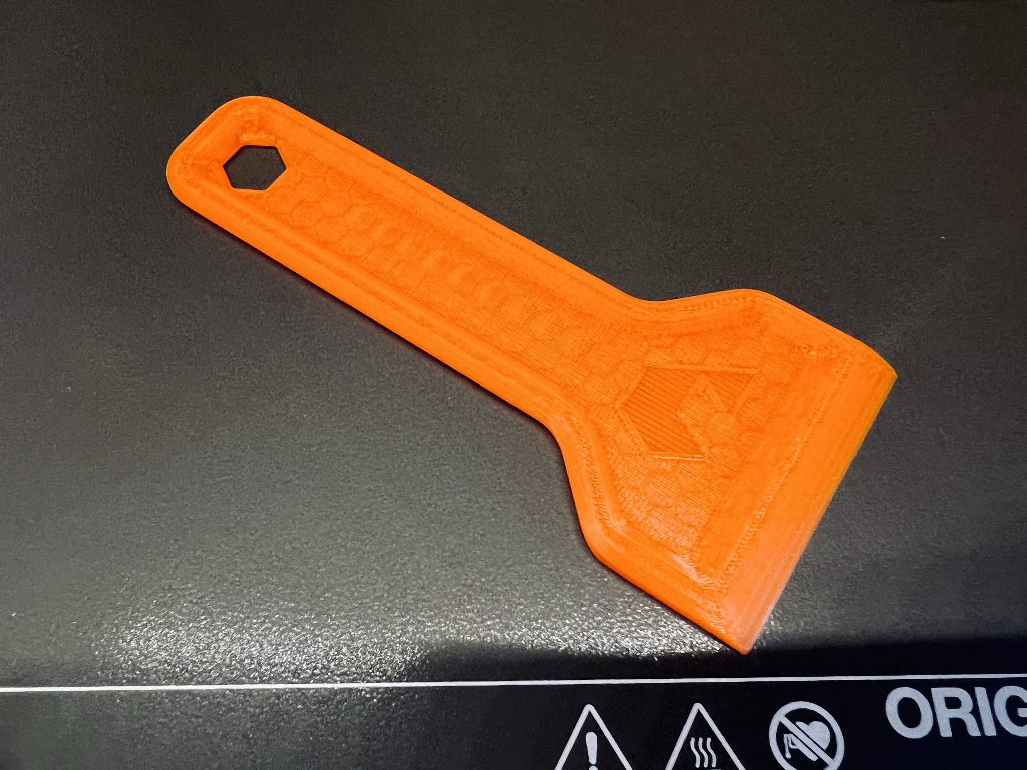 Prusa Spatula remix - with larger hole for hanging