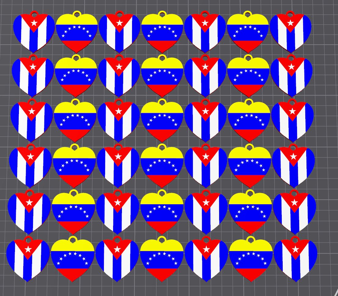 Heart shaped flag