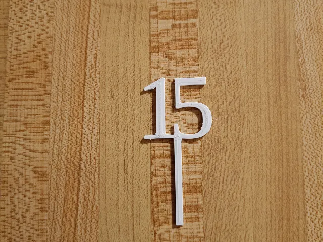 15 cupcake topper