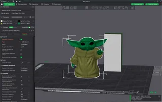 Star Wars (Inspired) Baby Yoda Jedi Training HueForge Grogu - 3D