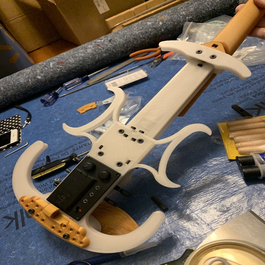 The JAx Violin (5 String & 6 String) by JAx Download free STL model