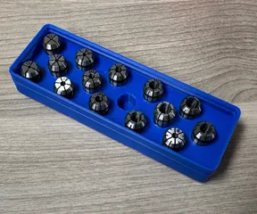 Gridfinity holder for 15 er11 collets