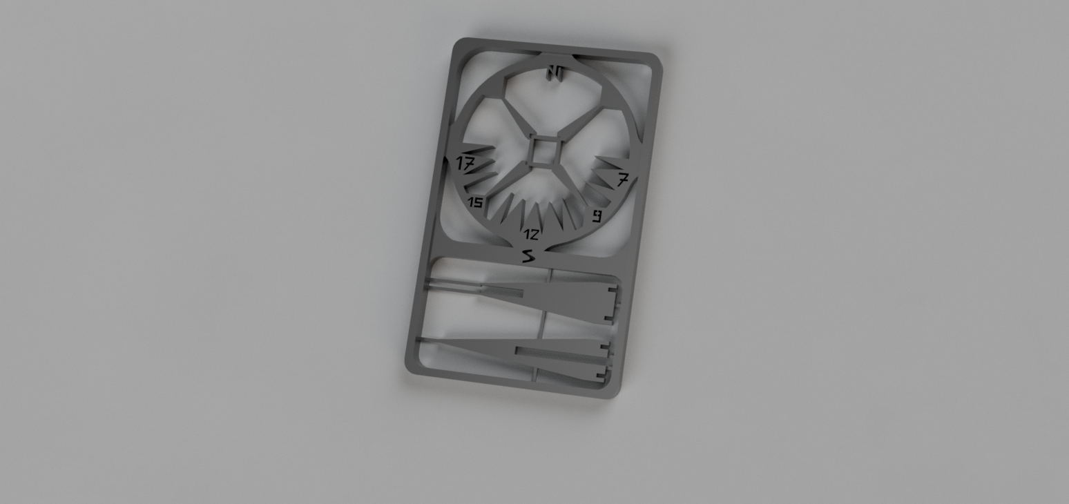 Sundial Assembly Kit Card Pocket Sundial por P.Lepperhoff | Descargar modelo STL ...