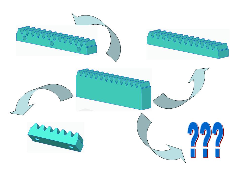 Universal Gear Rack Collection. Different modules