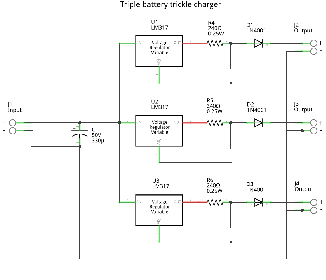 Triple 5mA battery trickle charger by ctheroux | Download free STL ...