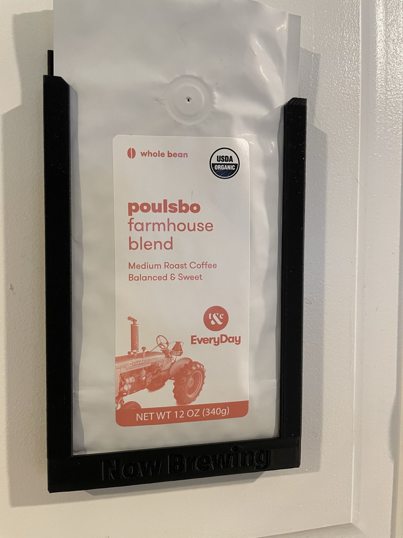 Now Brewing Coffee Bag Display