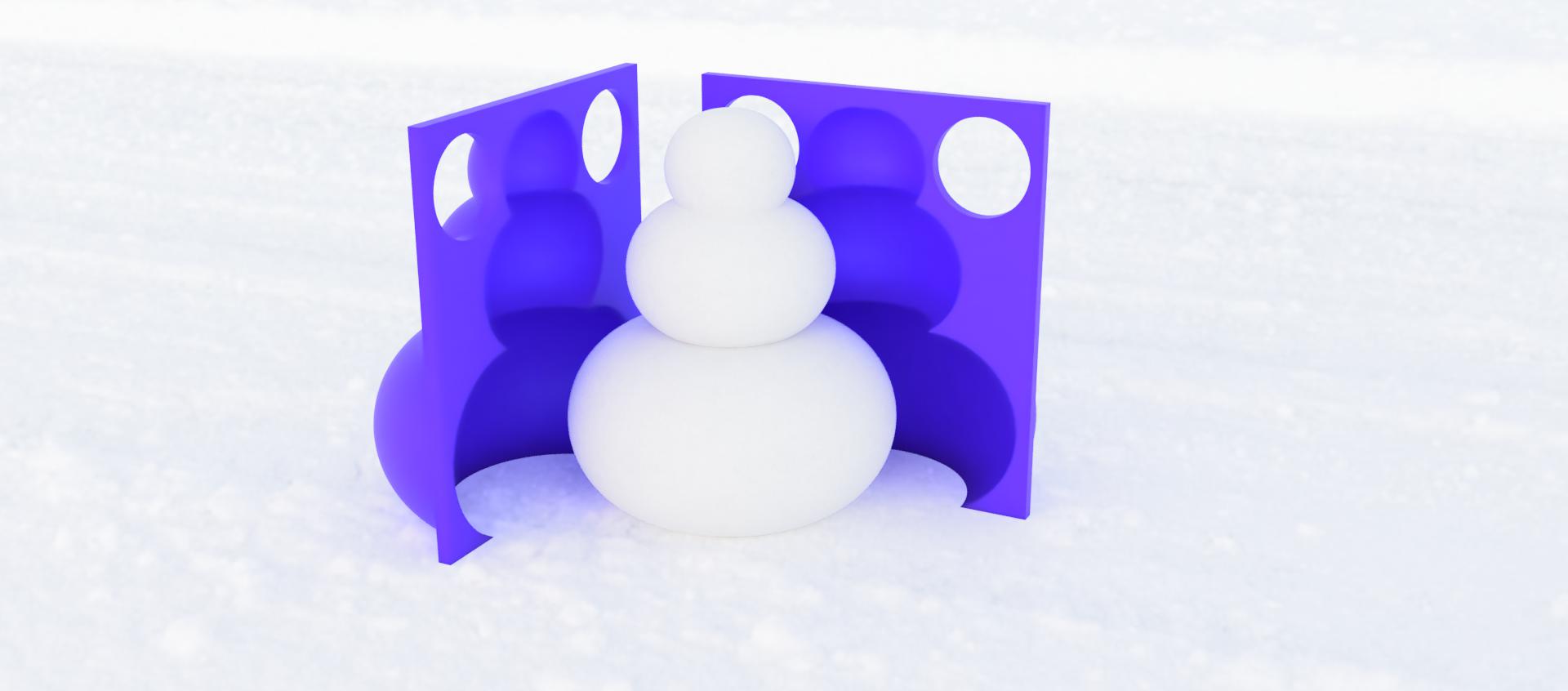 Snowman mold