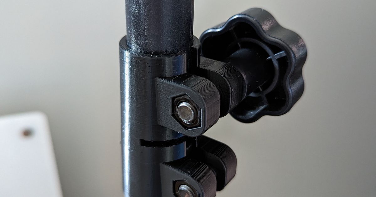 Music Stand Clamp by TheShwamp Download free STL model