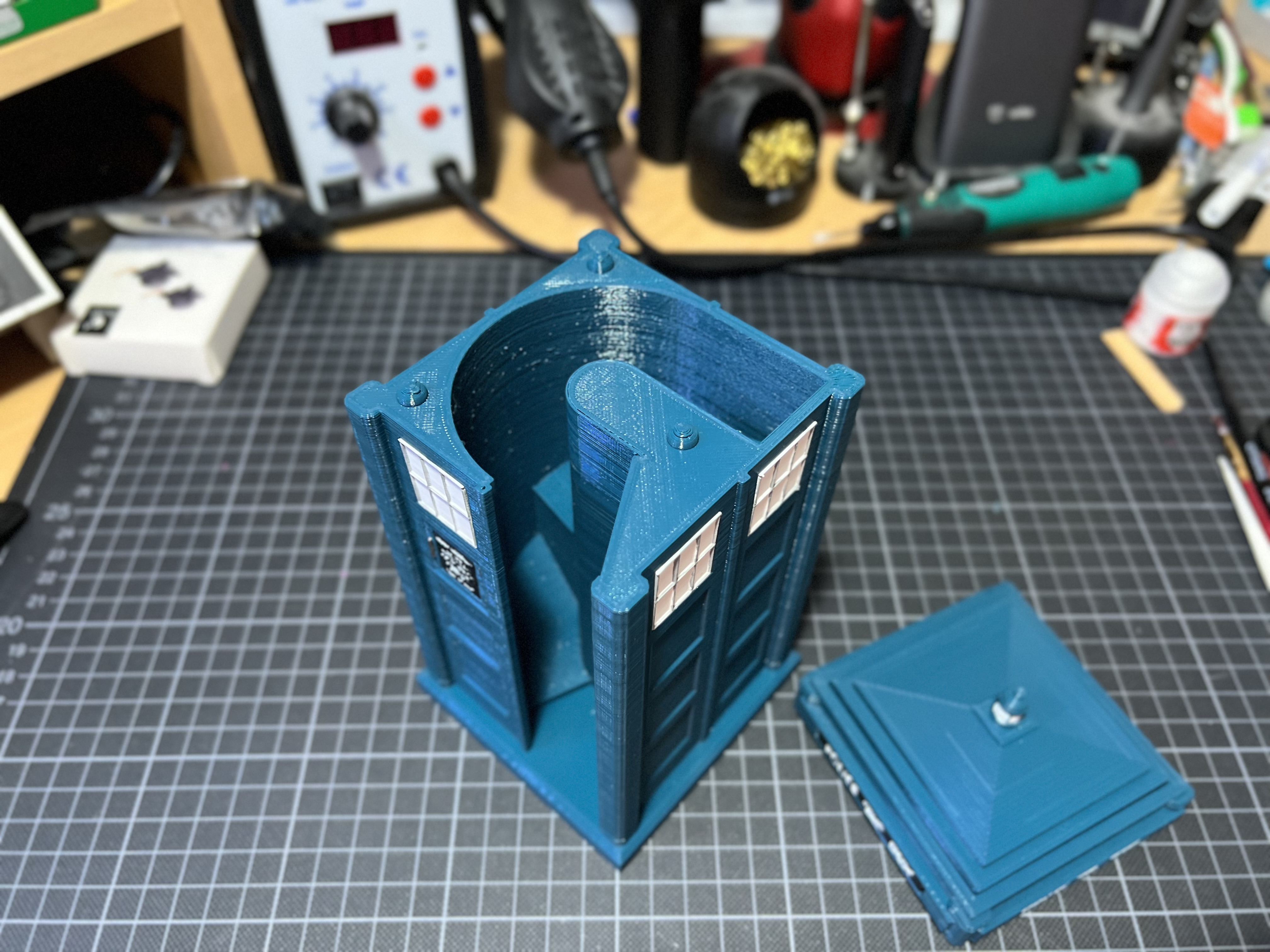 TARDIS Dice Tower 