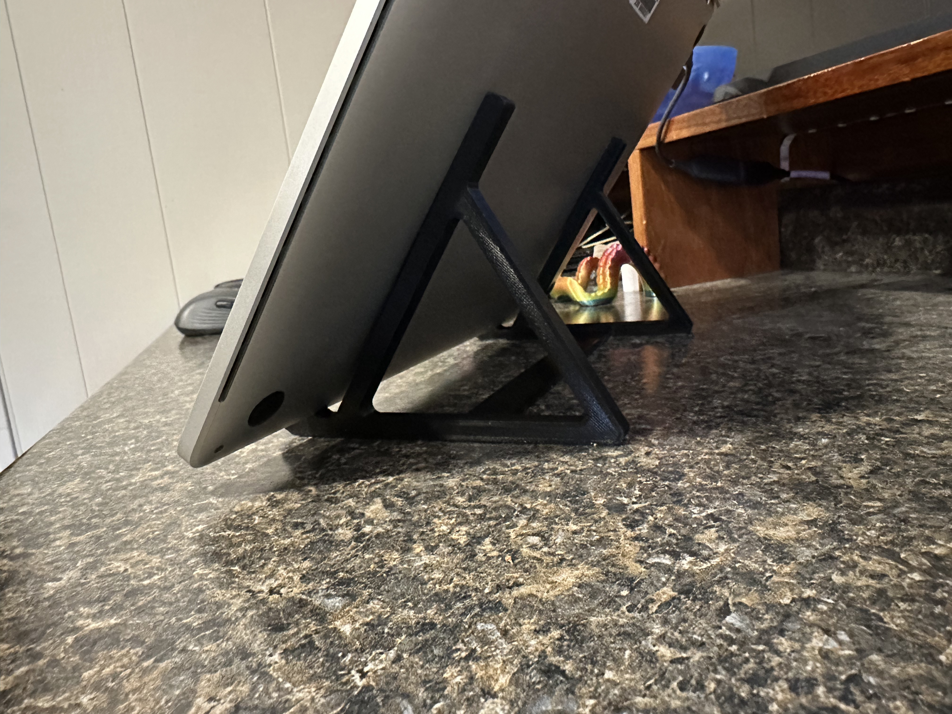 smaller-footprint laptop stand
