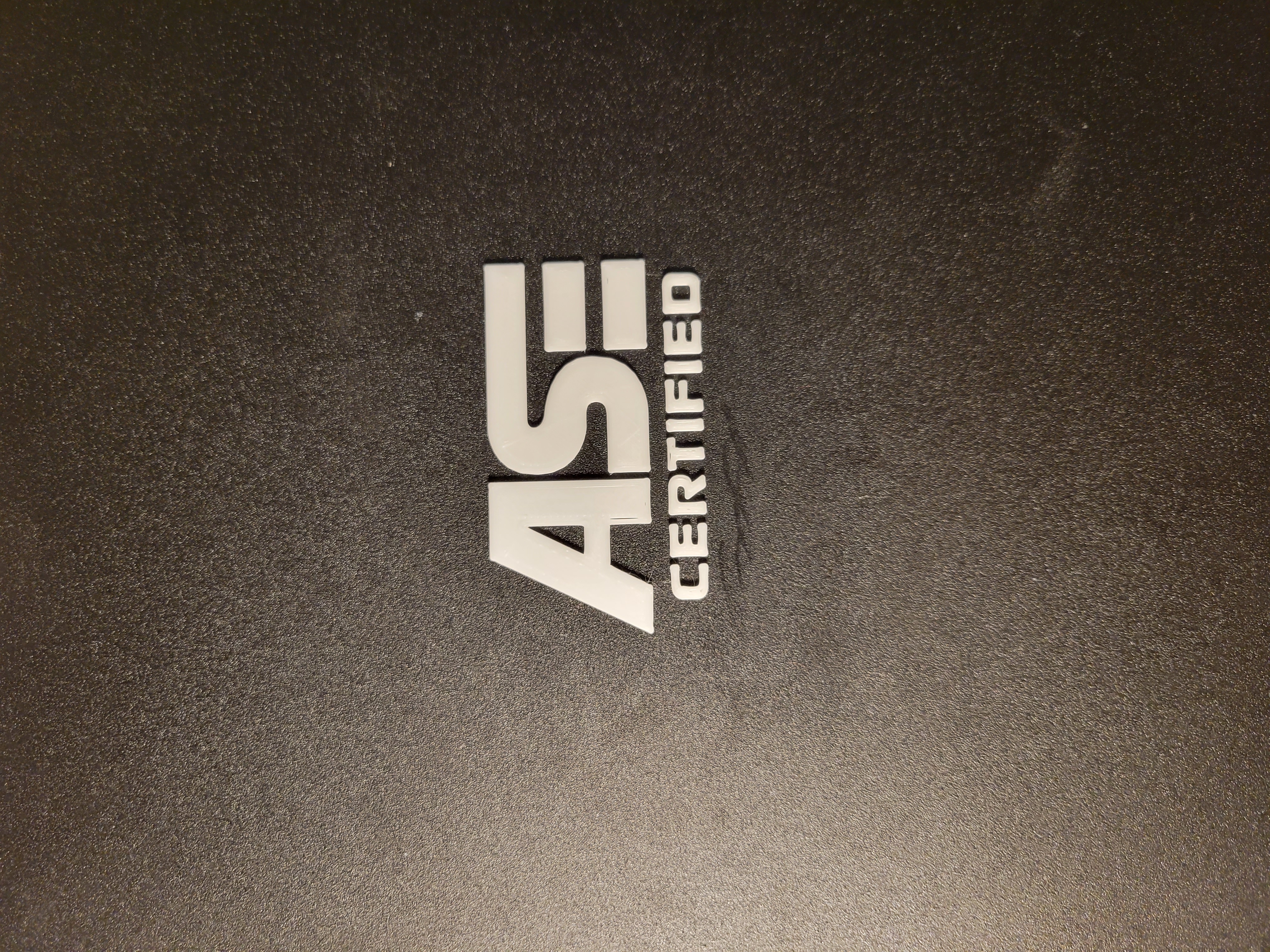 Miniatura 2 do modelo 3D ASE Certified Logo