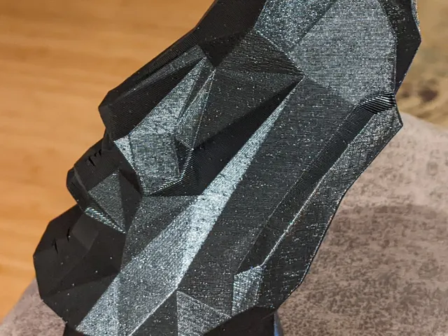 MOAI LOW POLY Modified to Print in Vase Mode