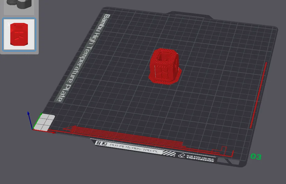 Gridfinity Bambu Lab SuperLube Grease Holder by HastCustom3dprints