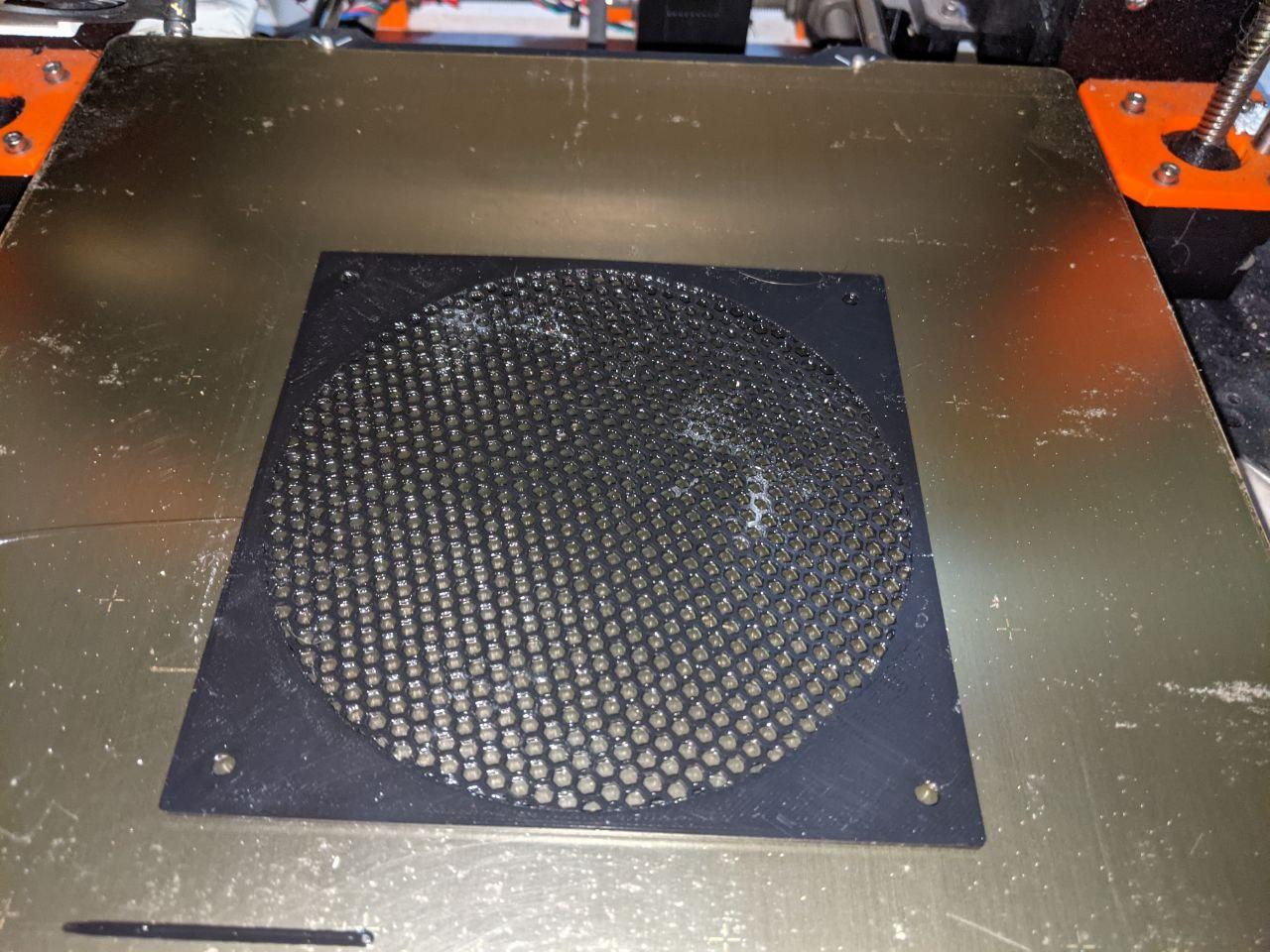 A 160mm grid/guard : 160mm square with 6" (152mm) central honeycomb grid