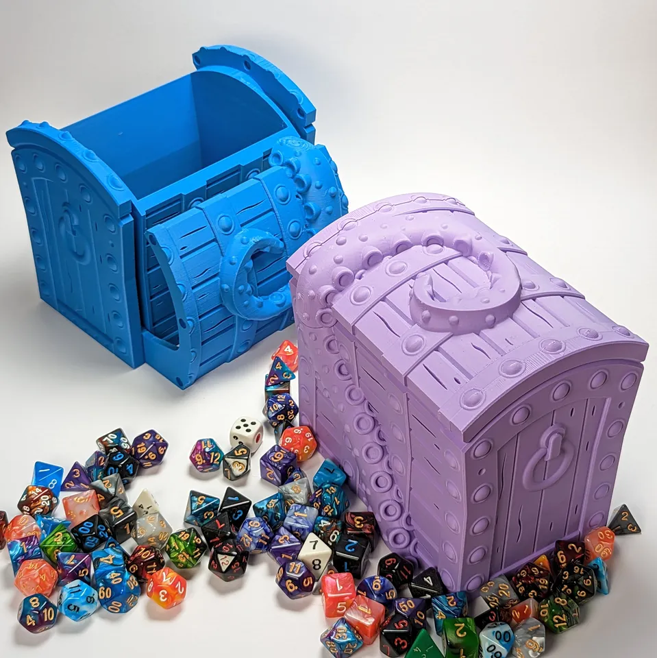 609 Tentacle Treasure Chest by Clockspring | Download STL model