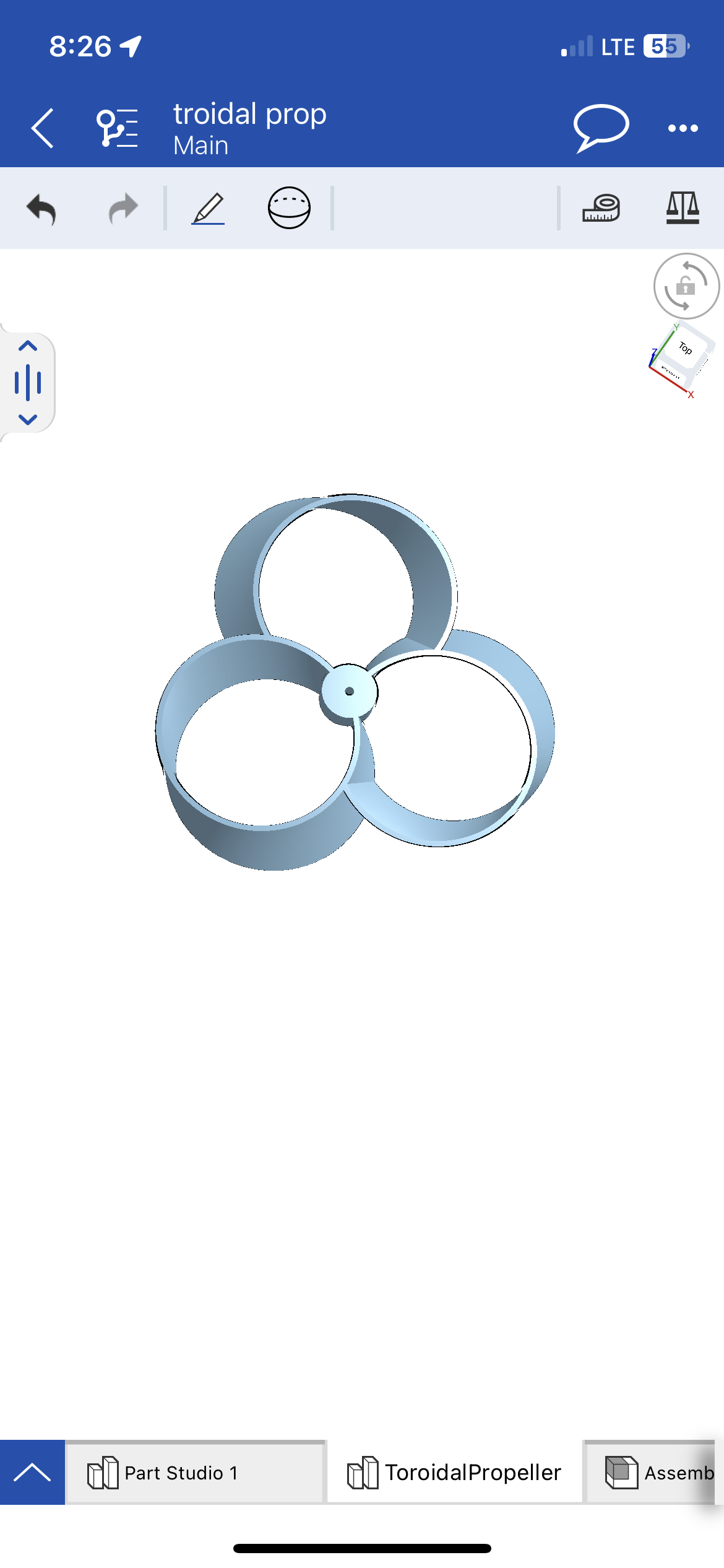 Toroidal propeller 2nd direction