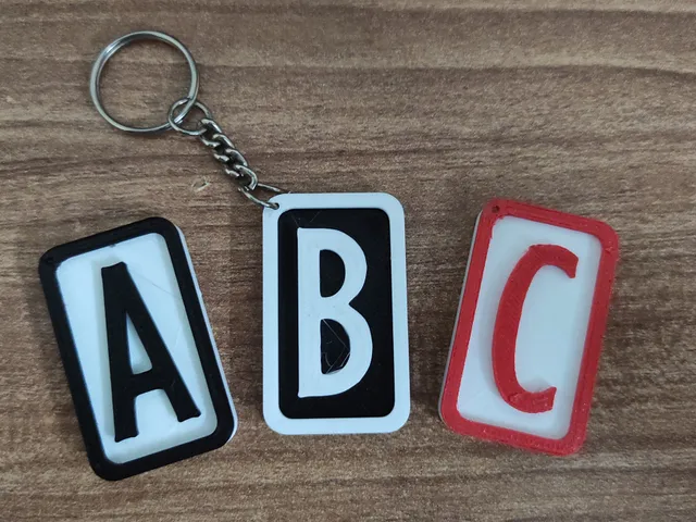 Letter keychains A2Z