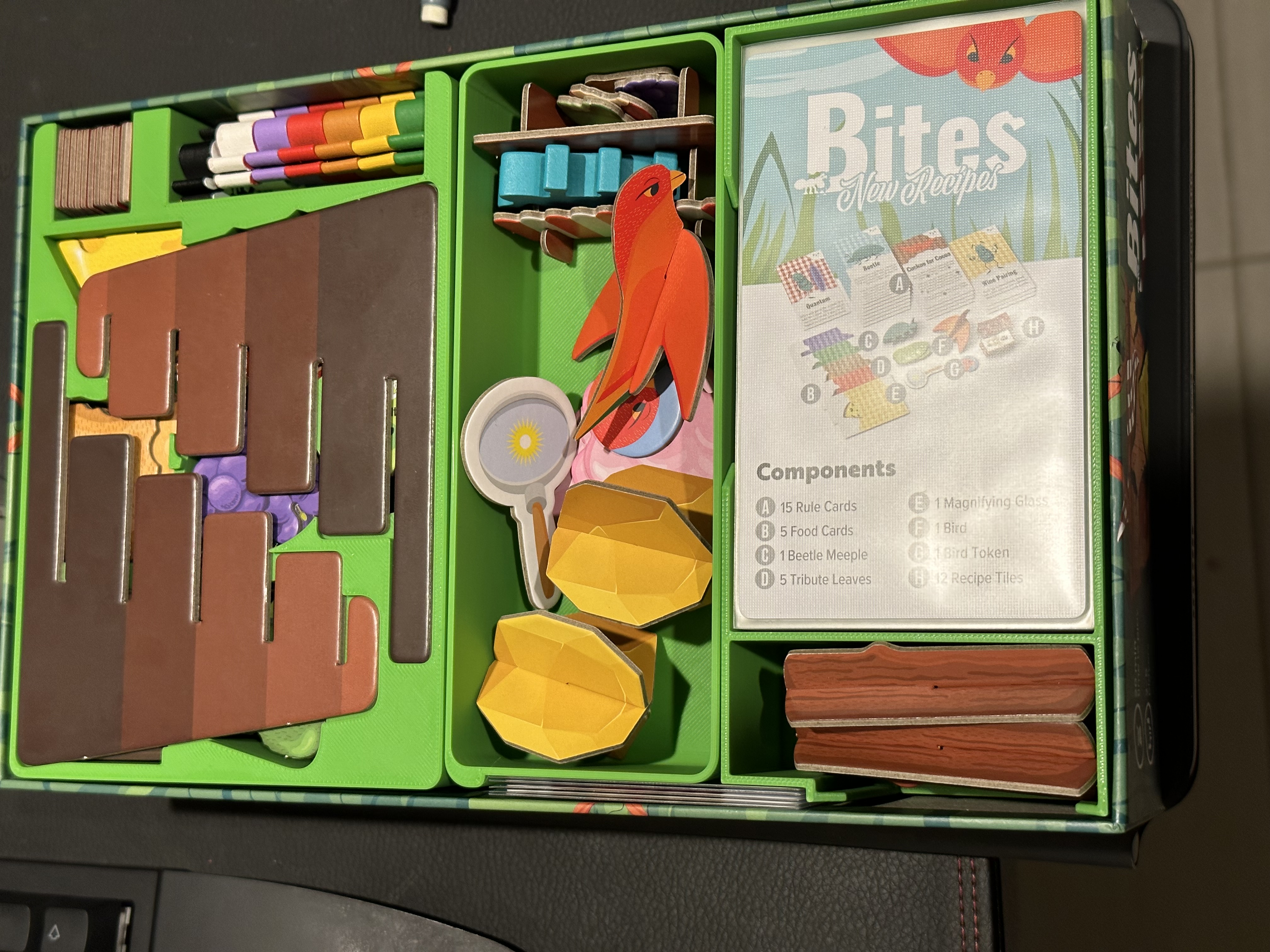 Bites board game insert