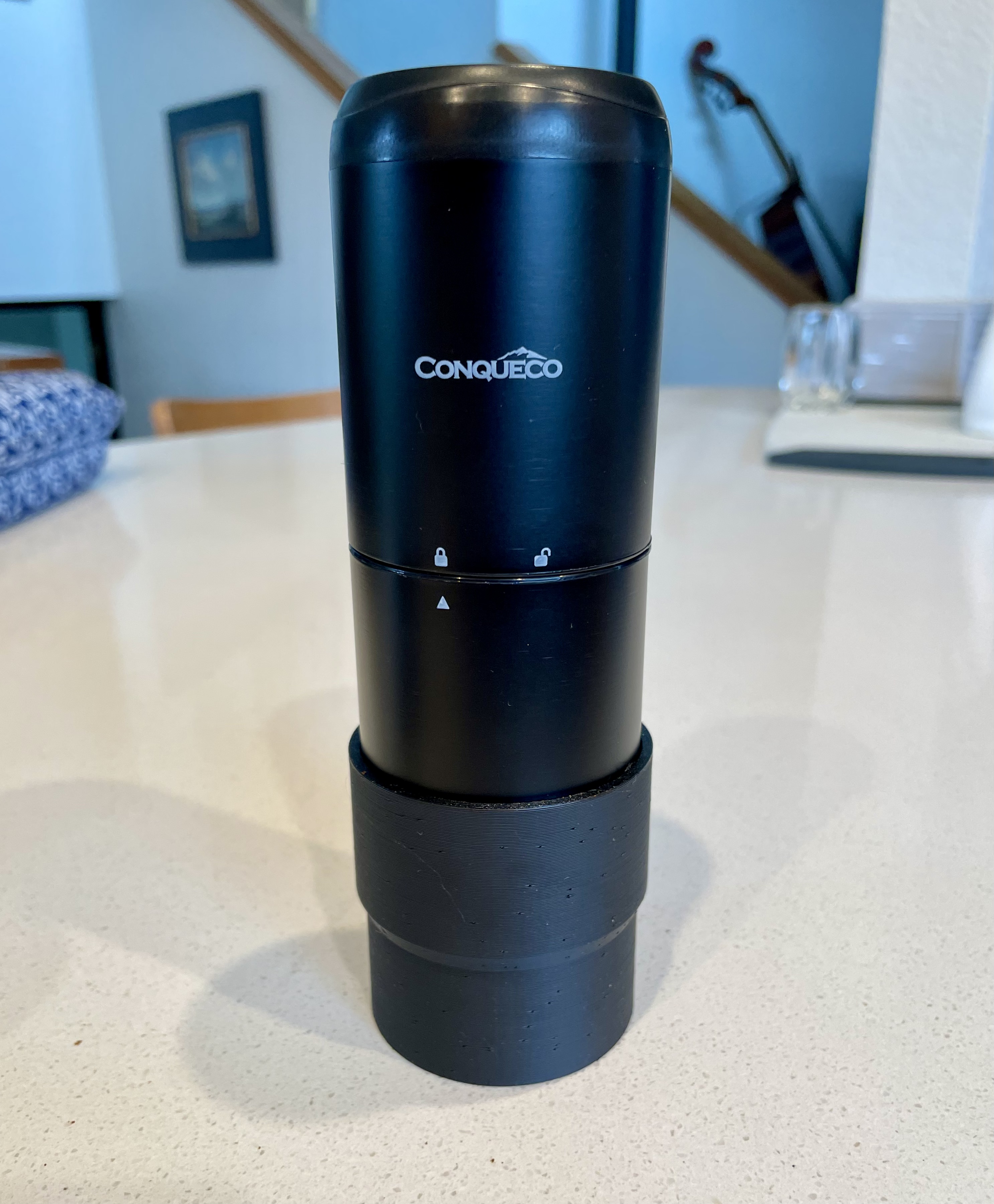 AeroPress Conqueco grinder adapter by Altruego Download free STL