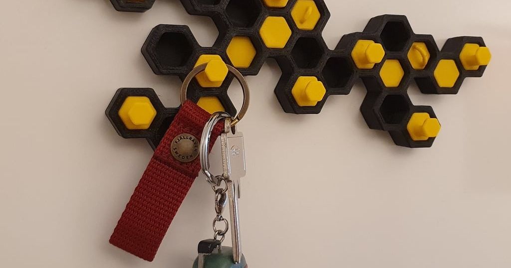 Honeycomb Key Holder by Pa Ma | Download free STL model | Printables.com