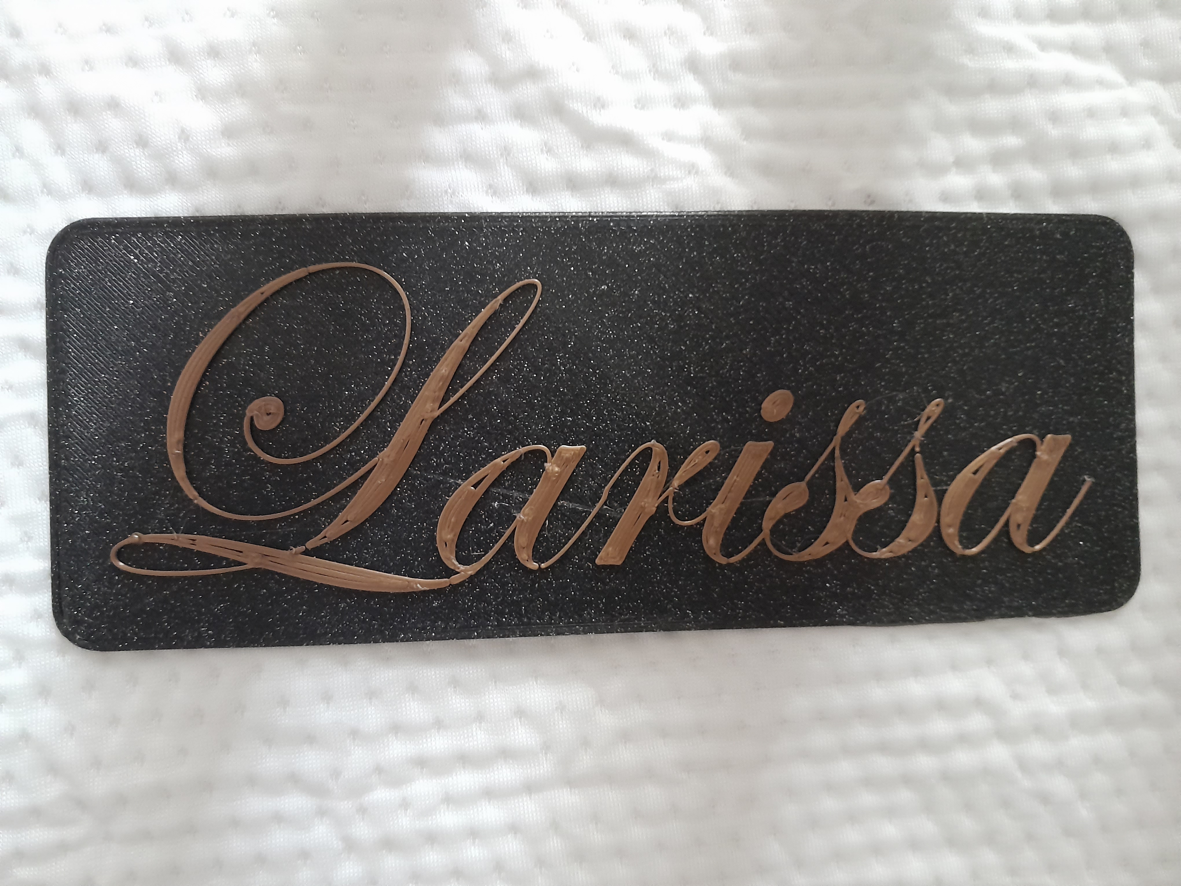 Miniatura 4 do modelo 3D Customizable OpenScad Nameplate