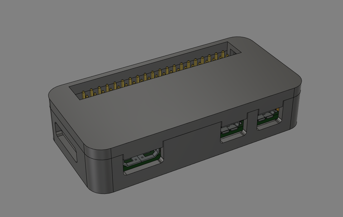 Miniatura 4 do modelo 3D Improved Raspberry Pi Zero Case
