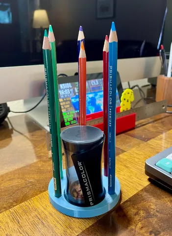 Colored Pencil Holder for Desktop