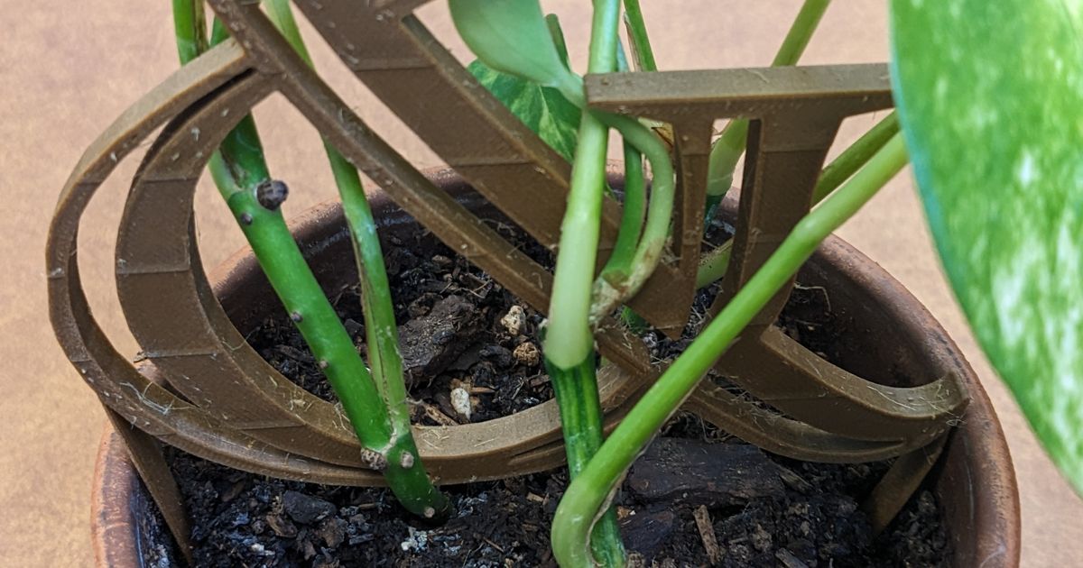 Ampersand Plant Trellis by Vicki Novak Download free STL model