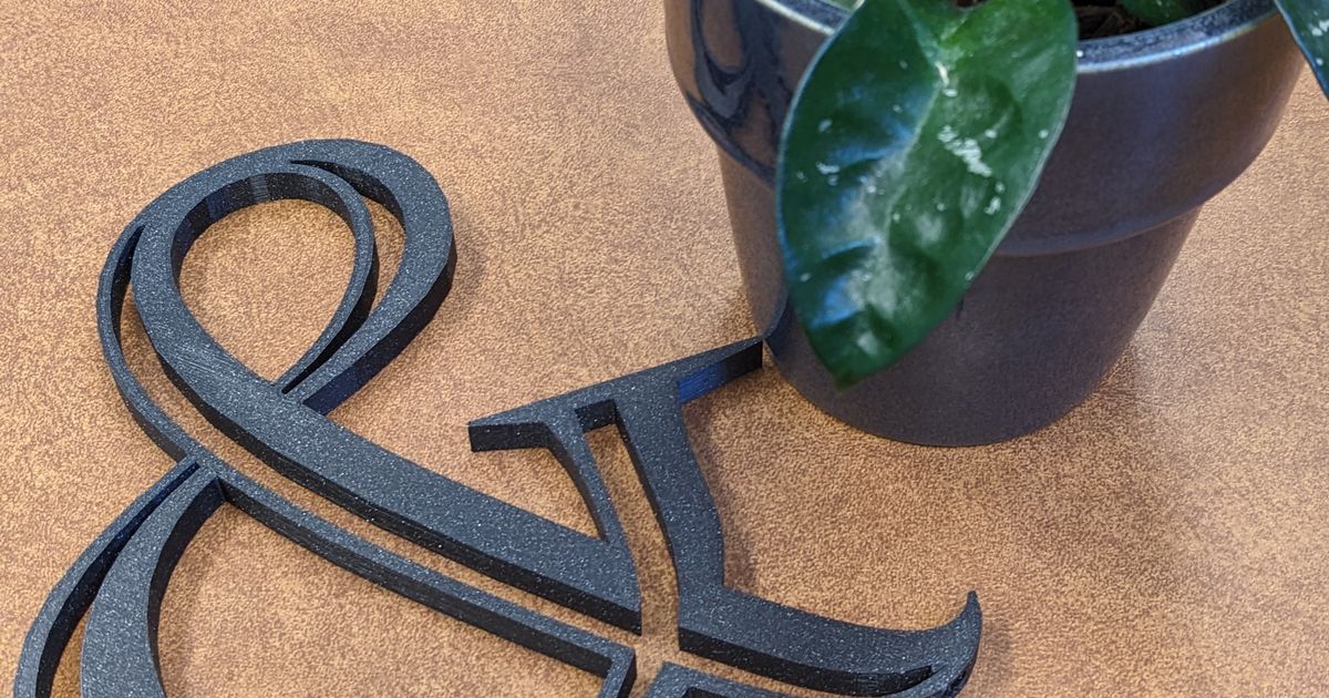 Ampersand Plant Trellis by Vicki Novak Download free STL model