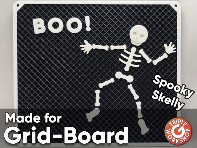 Spooky Skeleton for Grid-Board