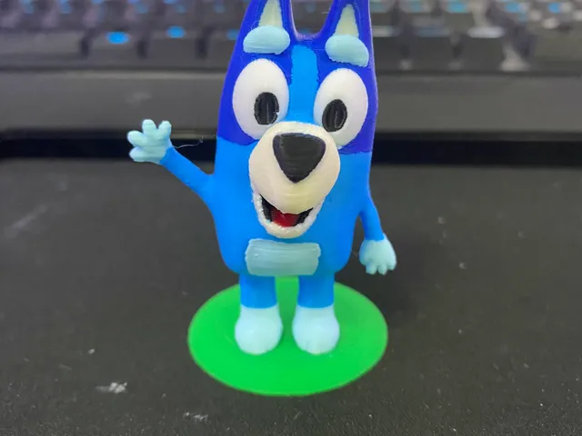 Colorized Bluey Figure