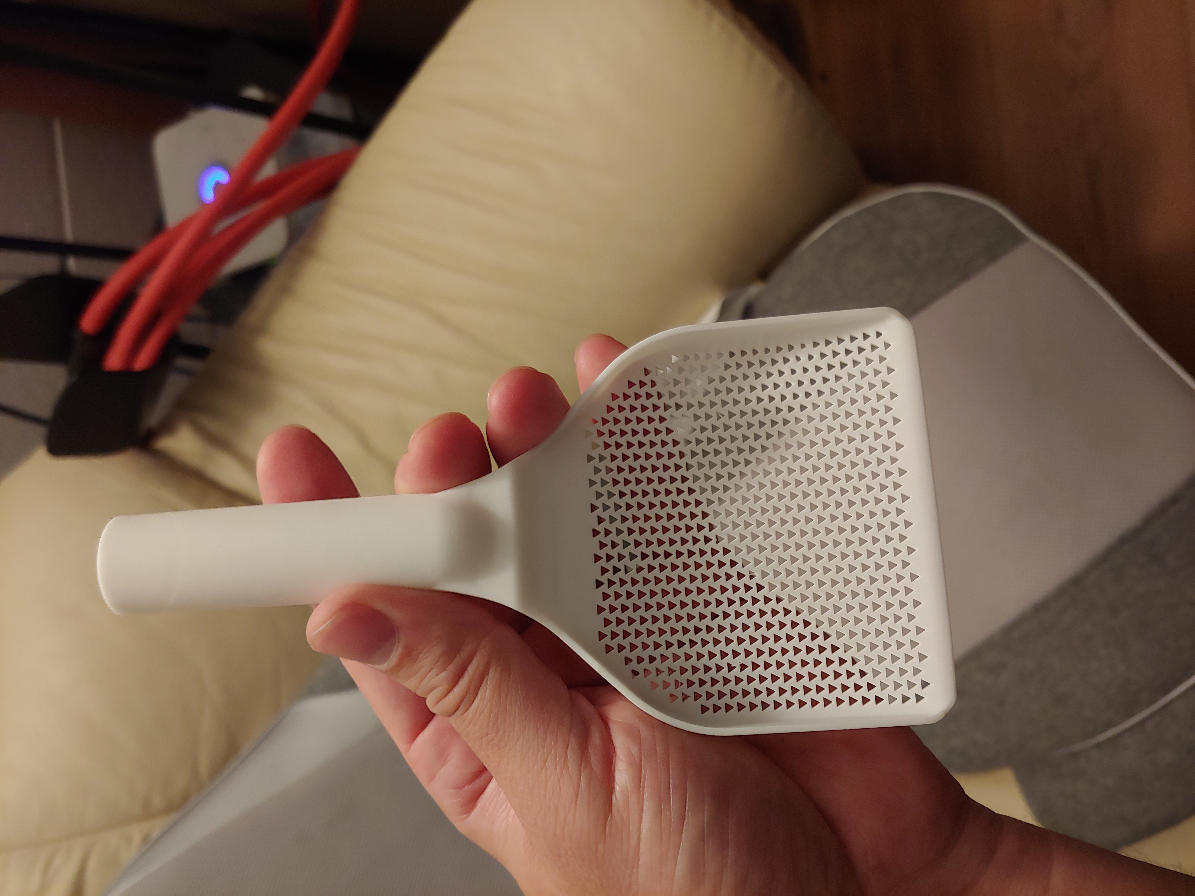 Resin filtering spatula