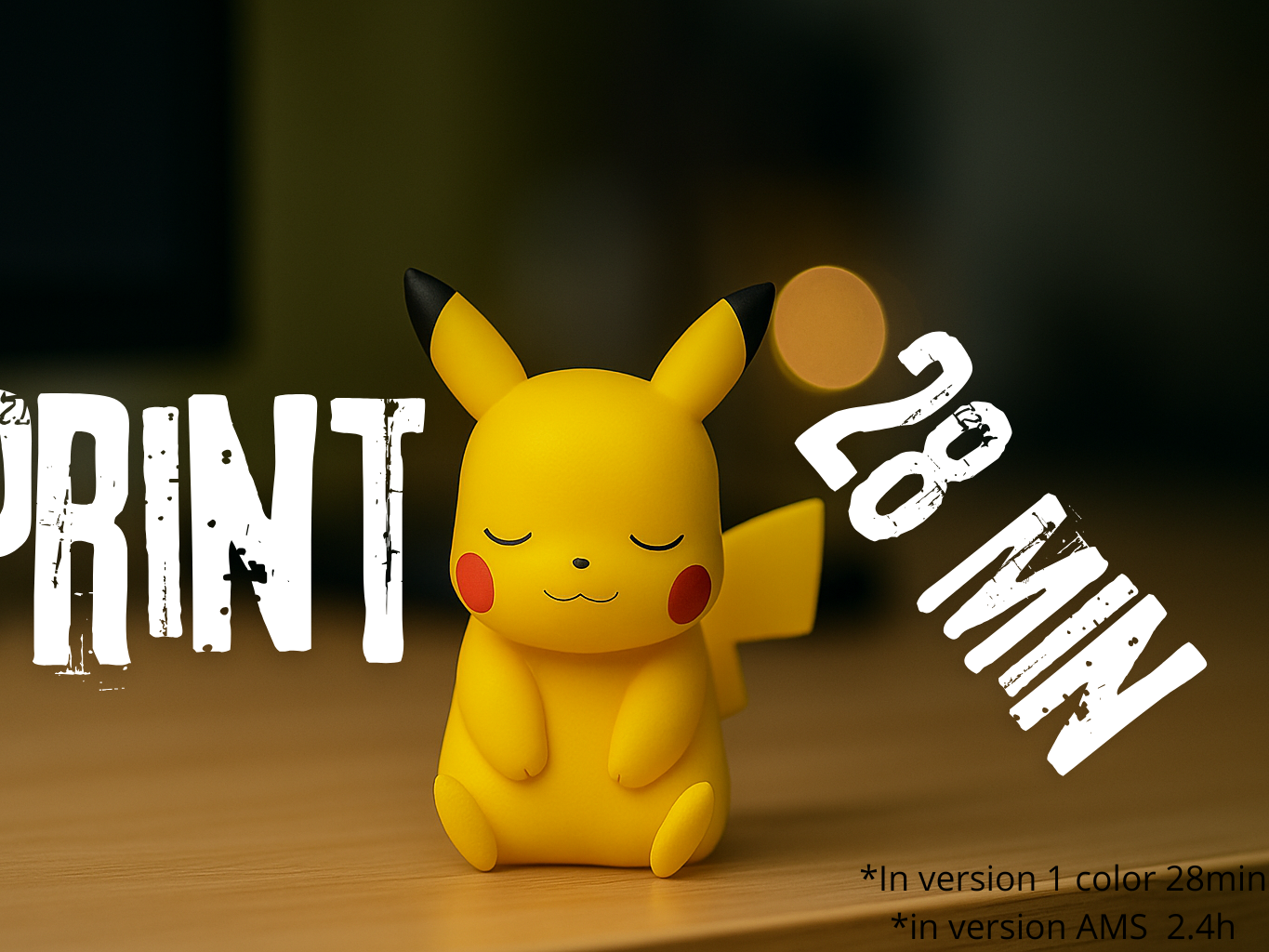 Little Pikachu Pokemon- 28 min print
