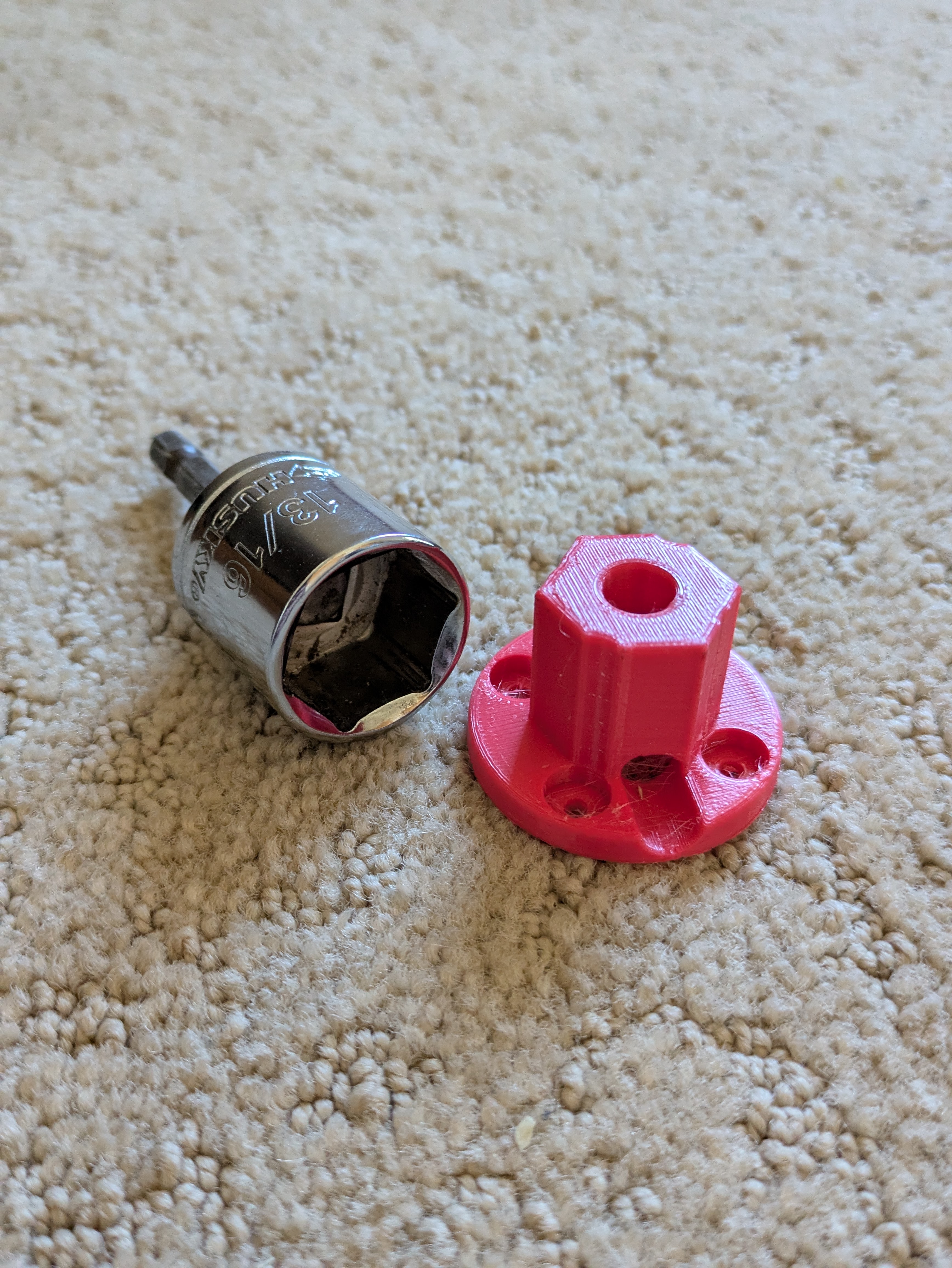 Drill Attachment for Knitting Machine 3D model thumbnail