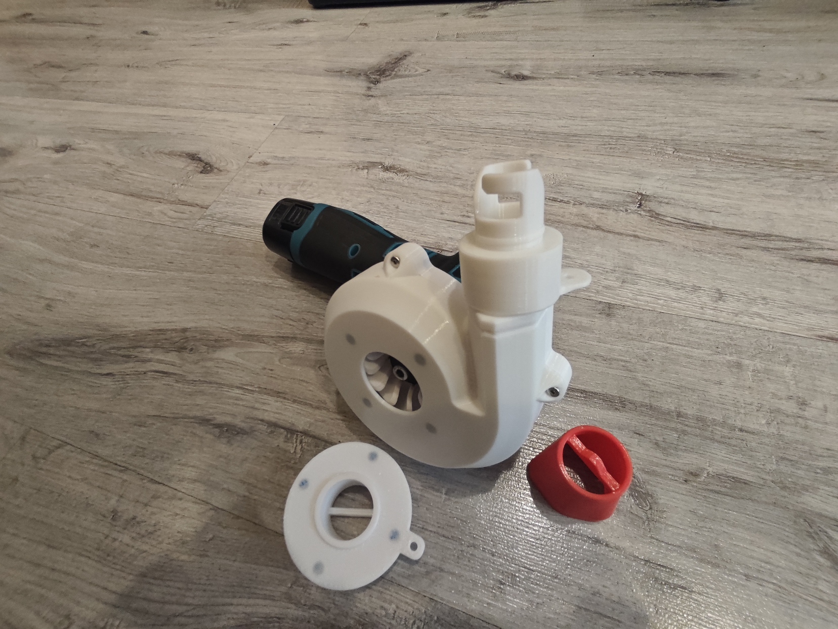 Miniatura 8 do modelo 3D Air pump from small angle grinder