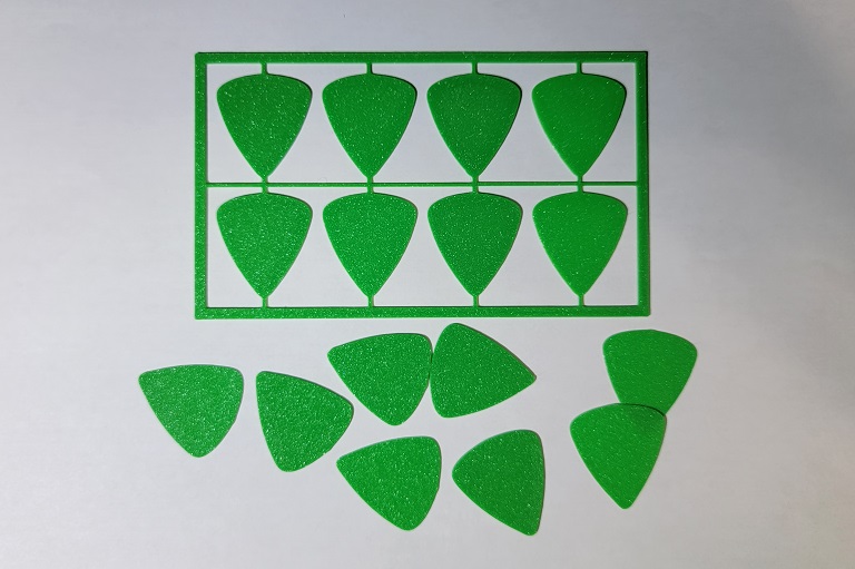 Guitar pick kit card 3D model thumbnail