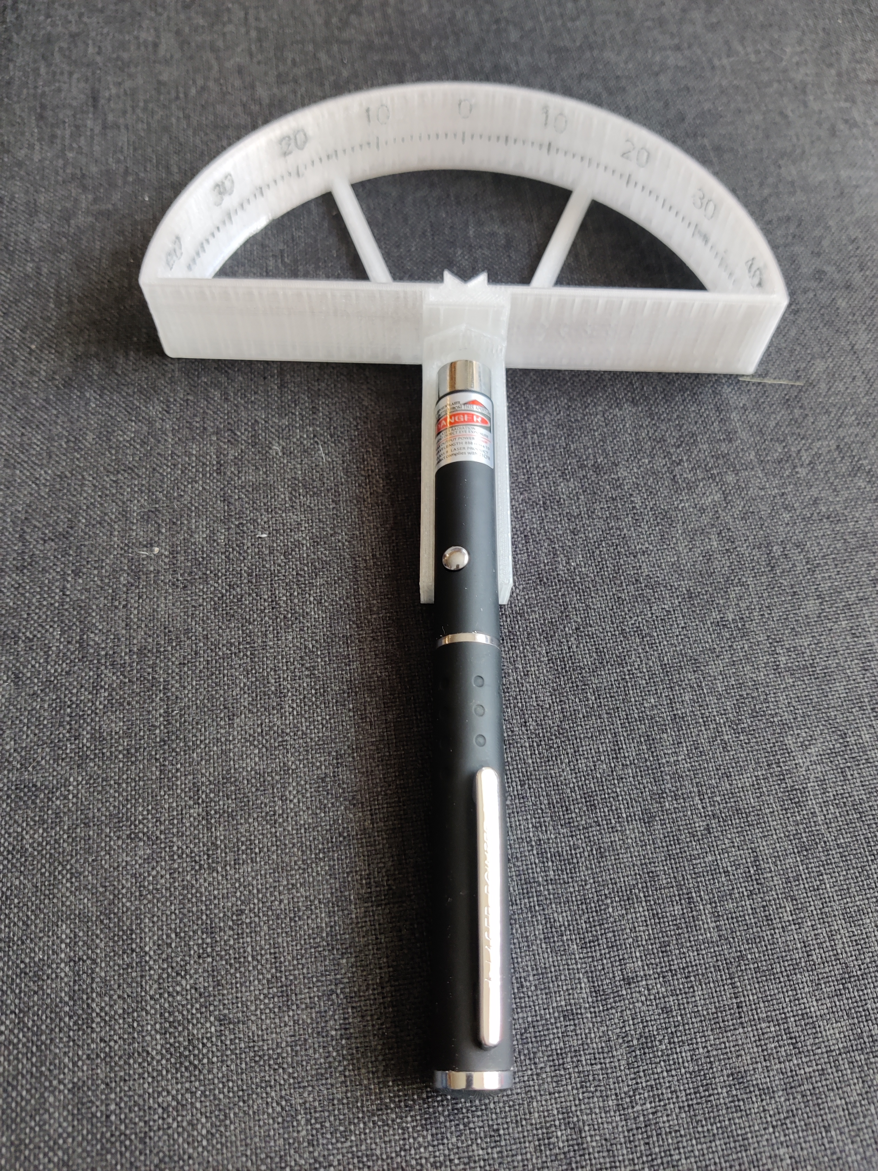 Laserpointer mount for goniometer