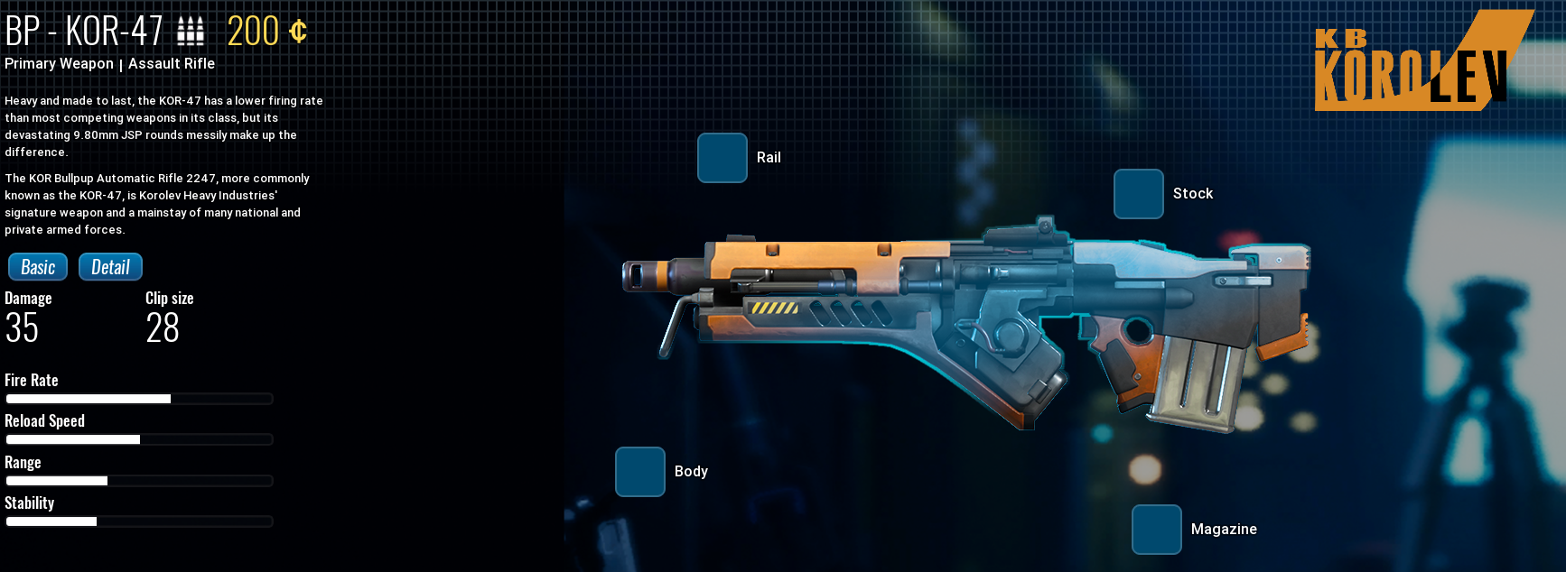 Korolev KOR-47 from The Cycle: Frontier