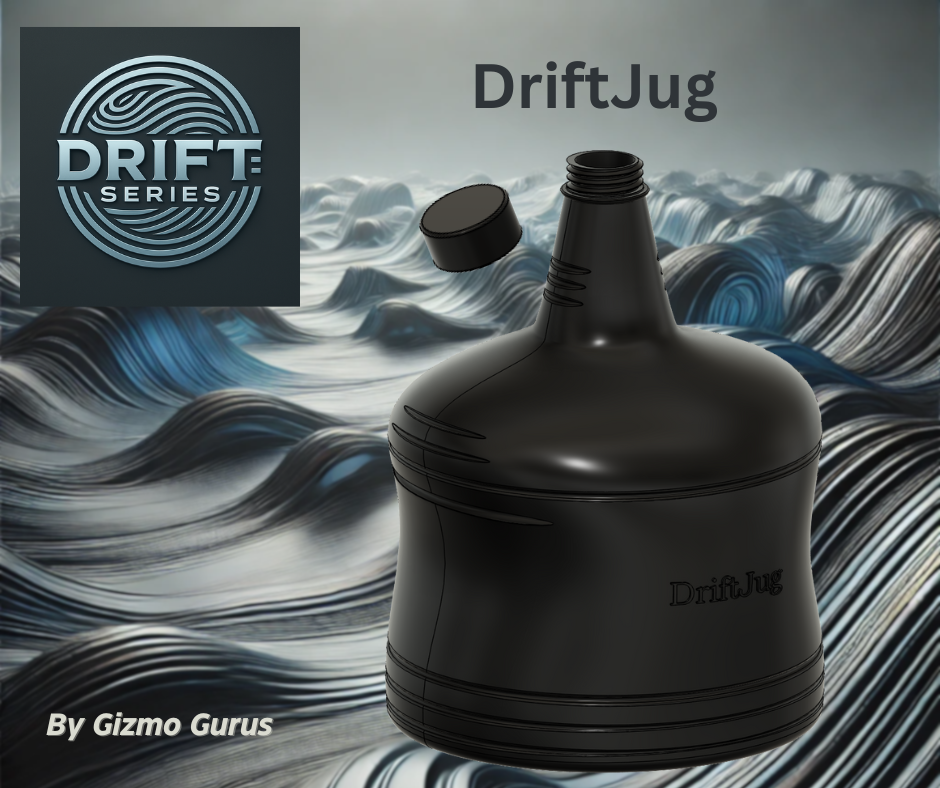DriftJug – The Bulk Storage Jug with a Built-In Hanging Cord Channel