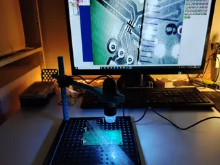 PCB holder - for microscopic SMT soldering
