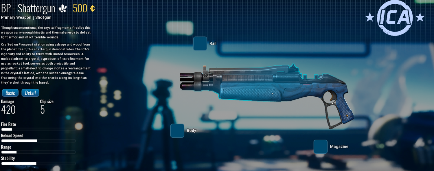 ICA Shattergun from The Cycle: Frontier