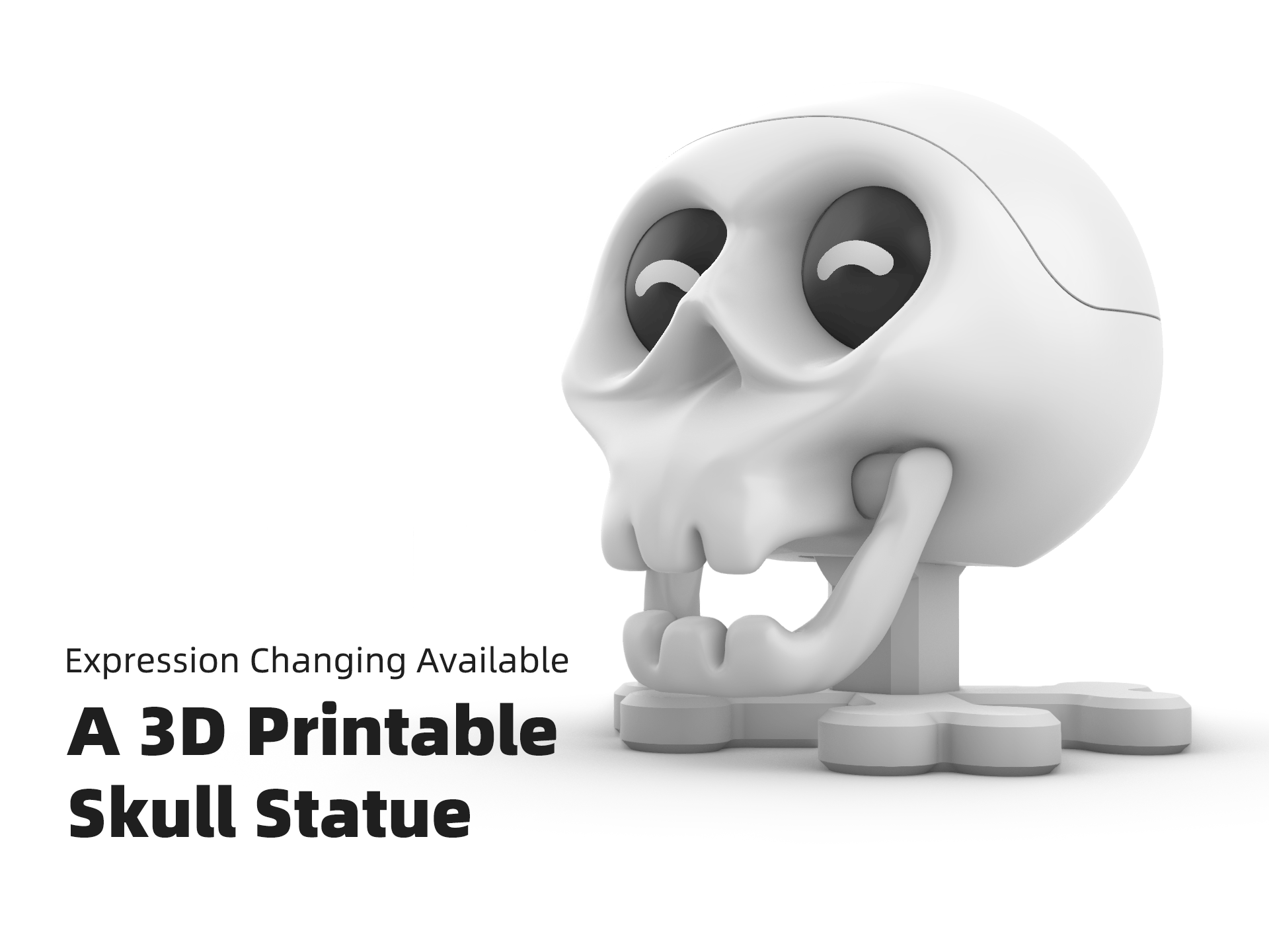 Skull Statue- Expression Changing Available