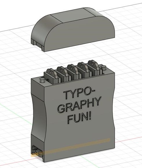 Miniatura 2 do modelo 3D Interchangeable emboss/deboss stamp