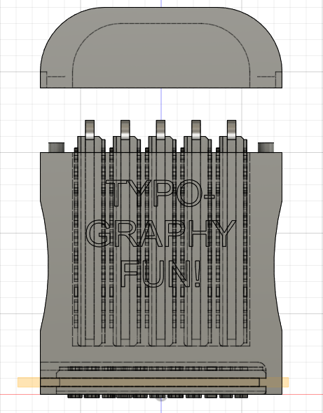 Miniatura 16 do modelo 3D Interchangeable emboss/deboss stamp