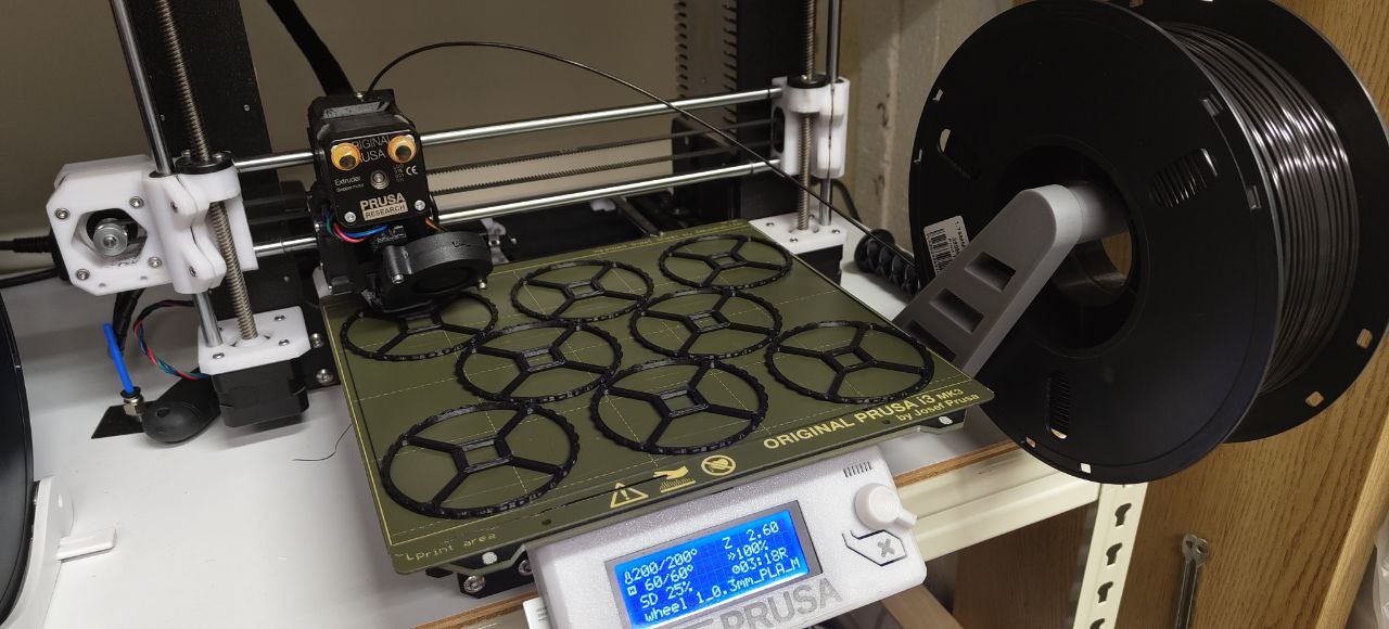 Prusa MK4 / MK3/S/+ Side Spool Holder Adaptor 3D model thumbnail