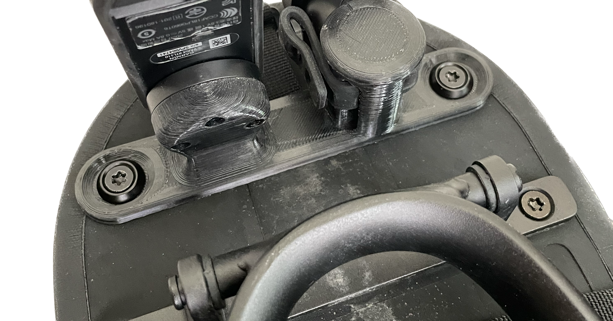 Tailfin Dual Light Mount for AeroPack or AP20 (Seat Post Mimic/ Garmin